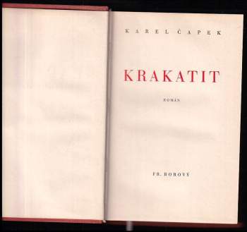 Karel Čapek: Krakatit