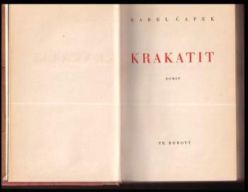 Karel Čapek: Krakatit