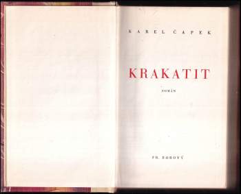 Karel Čapek: Krakatit