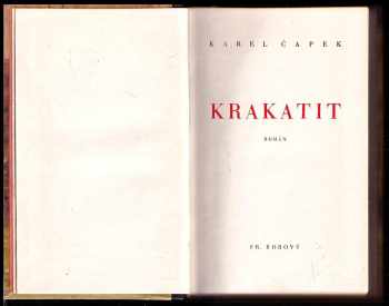 Karel Čapek: Krakatit