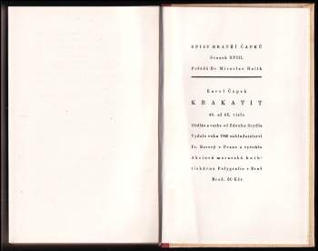 Karel Čapek: Krakatit