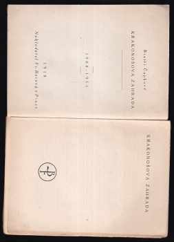 Karel Čapek: Krakonošova zahrada