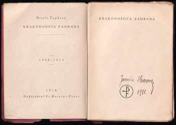 Karel Čapek: Krakonošova zahrada