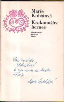 Marie Kubátová: Krakonošův hernec