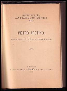 Jaroslav Vrchlický: Pietro Aretino