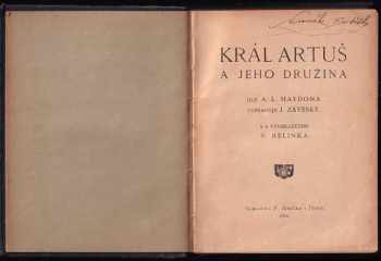 Jan Záveský: Král Artuš a jeho družina
