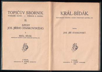 Josef Jiří Stankovský: Král - bídák
