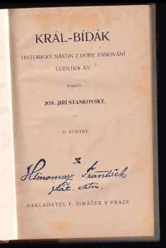 Josef Jiří Stankovský: Král - bídák