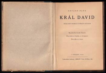 Eduard Rada: Král David