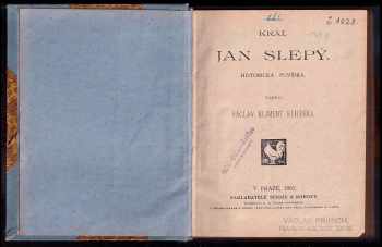 Václav Kliment Klicpera: Král Jan Slepý