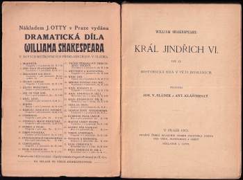 William Shakespeare: Král Jindřich VI