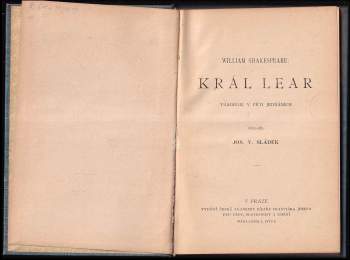 William Shakespeare: Král Lear