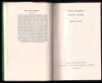 William Shakespeare: Král Lear