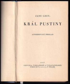 Zane Grey: Král pustiny