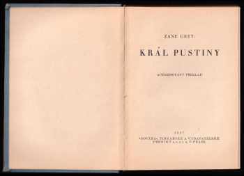 Zane Grey: Král pustiny