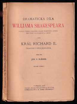 William Shakespeare: Král Richard III