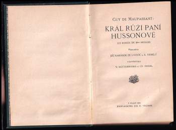 Guy de Maupassant: Král růží paní Hussonové