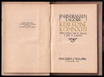 Rabíndranáth Thákur: Král temné komnaty