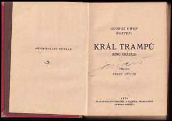 George Owen Baxter: Král trampů