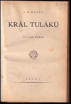 Zdeněk Matěj Kuděj: Král tuláků