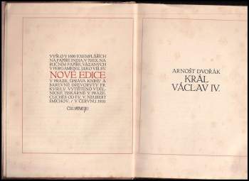 Arnošt Dvořák: Král Václav IV.