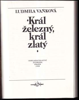 Ludmila Vaňková: Král železný, král zlatý