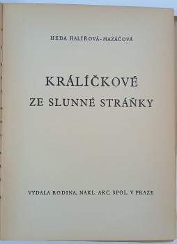 Heda Halířová: Králíčkové ze Slunné stráňky