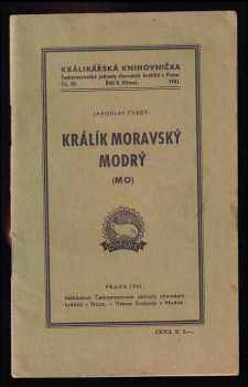 Jaroslav Tvrdý: Králík moravský modrý