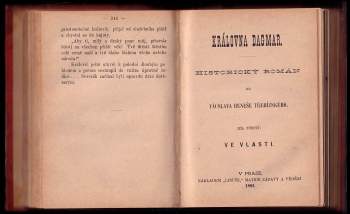 Václav Beneš-Třebízský: Královna Dagmar I - IV - komplet v jednom svazku