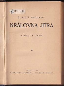 H. Rider Haggard: Královna jitra