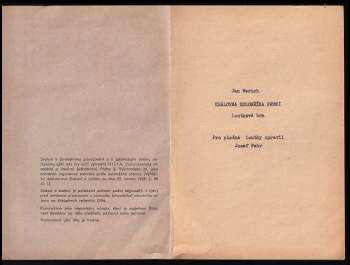 Jan Werich: Královna Koloběžka První