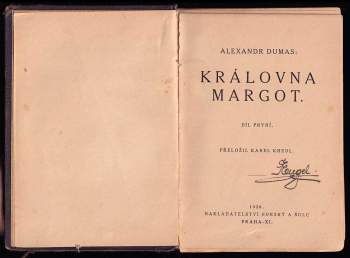 Alexandre Dumas: Královna Margot