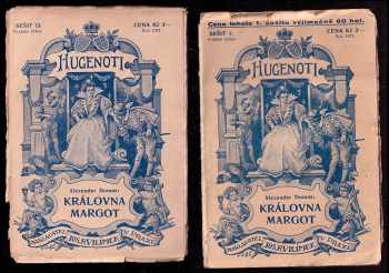 Alexandre Dumas: Královna Margot - Hugenoti - sešitové vydání 1 - 13 - KOMPLET