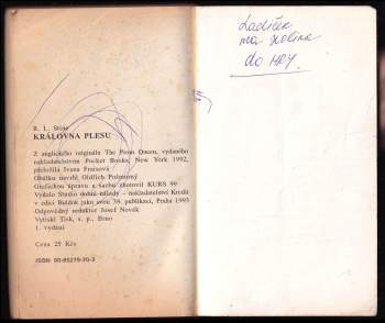 R. L Stine: Královna plesu