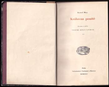 Karl May: Královna pouště - román z cyklu Třemi díly světa - díl 2.