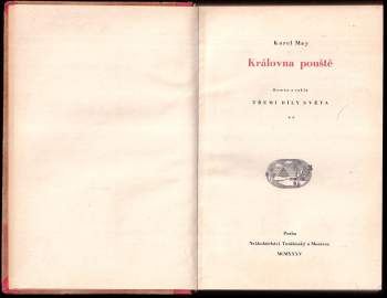 Karl May: Královna pouště - román z cyklu Třemi díly světa - díl 2.