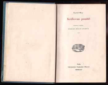 Karl May: Královna pouště - román z cyklu Třemi díly světa - díl 2.