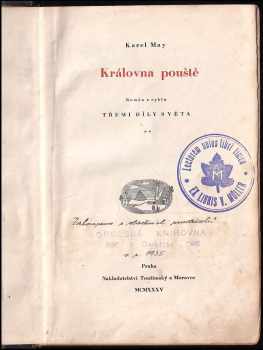 Karl May: Královna pouště - román z cyklu Třemi díly světa - díl 2.