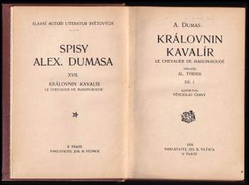 Alexandre Dumas: Královnin kavalír I. svazek