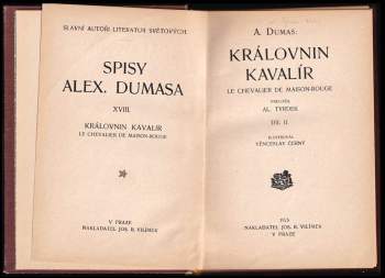 Alexandre Dumas: Královnin kavalír I. svazek