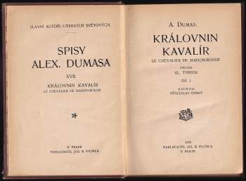 Alexandre Dumas: Královnin kavalír I. svazek