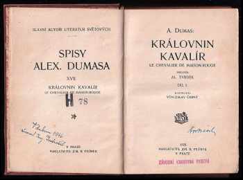 Alexandre Dumas: Královnin kavalír - Díl 1+2 - Le Chevalier de Maison-Rouge