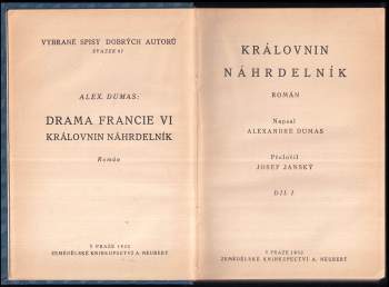 Alexandre Dumas: Královnin náhrdelník