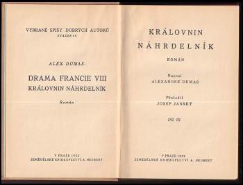 Alexandre Dumas: Královnin náhrdelník