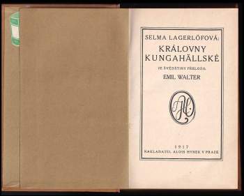 Selma Lagerlöf: Královny Kungahällské
