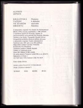 Alfred Jepsen: Královská tažení ve starém Orientu