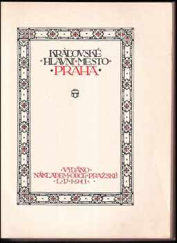 Jaromír Čelakovský: Královské hlavní město Praha