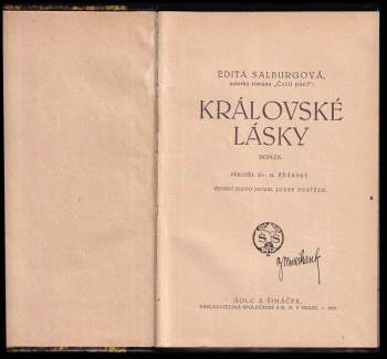 Edith Salburg: Královské lásky