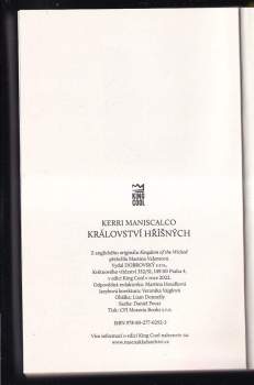 Kerri Maniscalco: Království hříšných