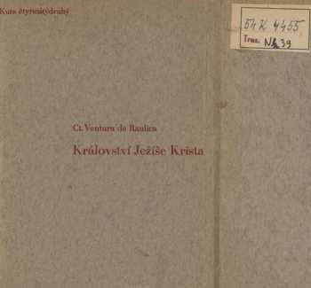 Gioacchino Ventura: Království Ježíše Krista